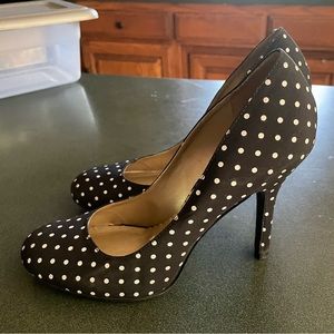 Black with white polkadots Jessica Simpson, pumps